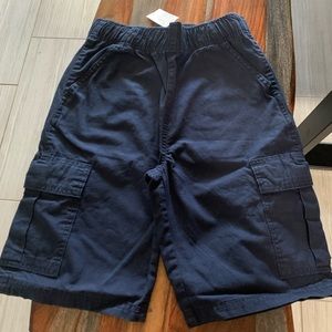Boys navy cargo shorts NEW